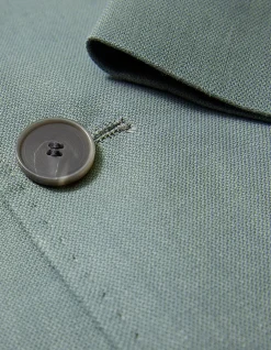STRETCH LINEN SUIT JACKET
