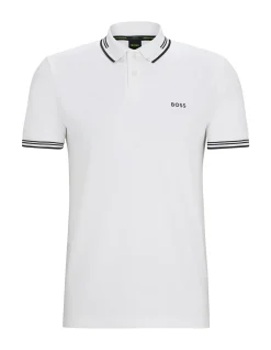 Stretch-cotton slim-fit polo shirt with logo