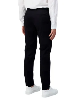 Stretch Mercerised Cotton Pant Navy