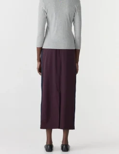 stretch twill pull on skirt