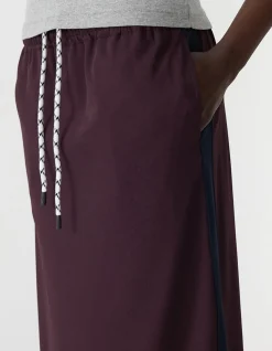 stretch twill pull on skirt
