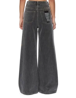Strider High Rise Wide Leg Denim Jeans