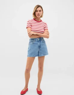STRIPE RIB TEE