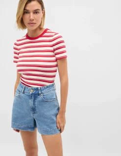 STRIPE RIB TEE