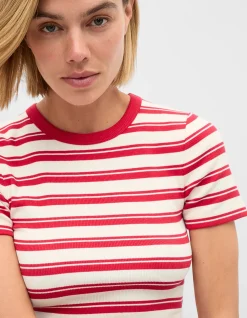 STRIPE RIB TEE