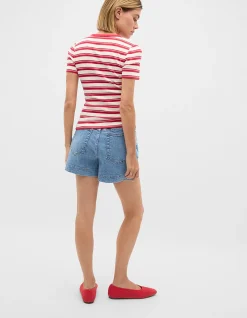 STRIPE RIB TEE
