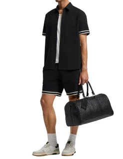 STRIPE BAND TECH SS OVERSHIRT