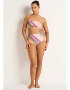 Striped Bandeau Bra