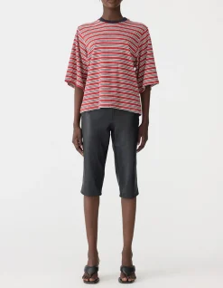 Stripe Quarter Slv T-Shirt