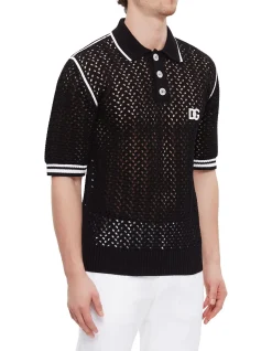 Stylish Crochet Polo Shirt