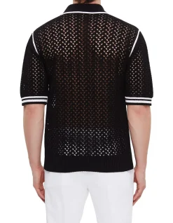 Stylish Crochet Polo Shirt