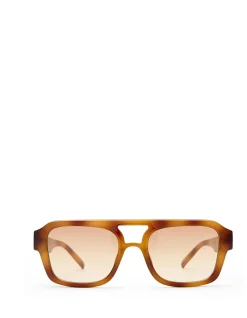 SUBZERO + TORT AVIATOR BROWN GRAD SUNGLASSES