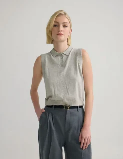 Suki Cashmere Blend Polo