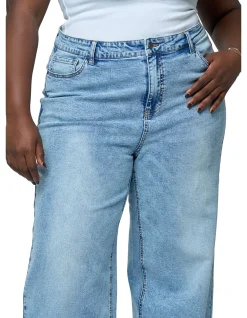 Sully Wide Leg Stretch Denim Jean