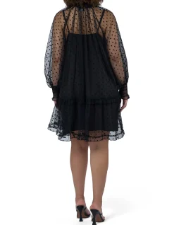 SUNDAY IN THE CITY-EDGE OF CHAOS MINI DRESS