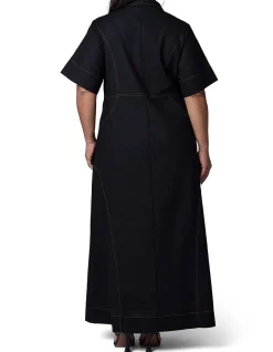 SUNDAY IN THE CITY-NO SAINTS MAXI SHIRT DRESS