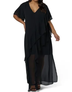 SUNDAY IN THE CITY-FORBIDDEN FELINE MAXI DRESS