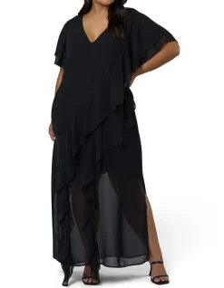 SUNDAY IN THE CITY-FORBIDDEN FELINE MAXI DRESS
