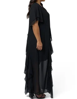 SUNDAY IN THE CITY-FORBIDDEN FELINE MAXI DRESS