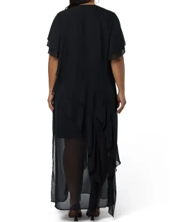 SUNDAY IN THE CITY-FORBIDDEN FELINE MAXI DRESS