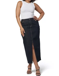 SUNDAY IN THE CITY - HYPE DENIM MAXI SKIRT