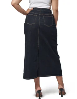 SUNDAY IN THE CITY - HYPE DENIM MAXI SKIRT