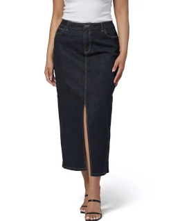 SUNDAY IN THE CITY - HYPE DENIM MAXI SKIRT