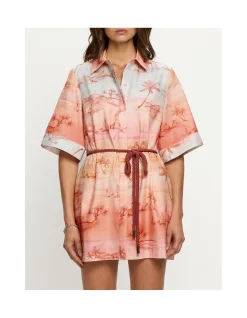 Sunset Shirt Mini Dress
