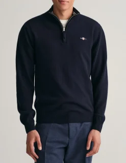 Superfine Lambswool Half-Zip Sweater