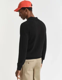 SUPERFINE LAMBSWOOL POLO SWEATER