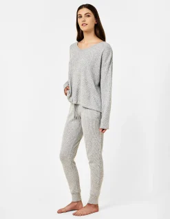 super soft waffle jogger pants