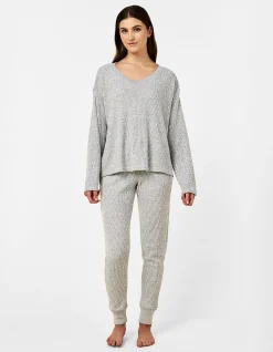 super soft waffle jogger pants