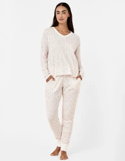 Super Soft Waffle V-Neck Long Sleeve Top & Jogger