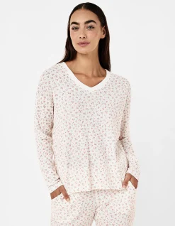 Super Soft Waffle V-Neck Long Sleeve Top & Jogger