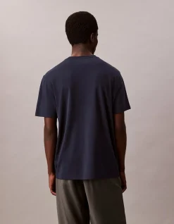 Supima Chest Emb Crewneck T Shirt