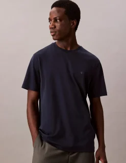 Supima Chest Emb Crewneck T Shirt