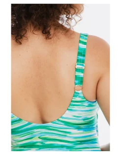 Surplice One Piece Swimsuit