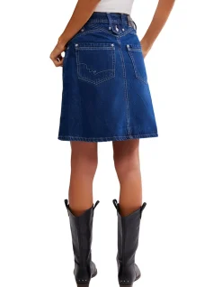 Suzy Denim Midi Skort