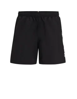 Swim shorts with stripe and logo