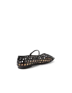 Taints Caged Patent Ballet Flats