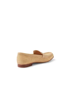 Teale Raffia Panel Loafers