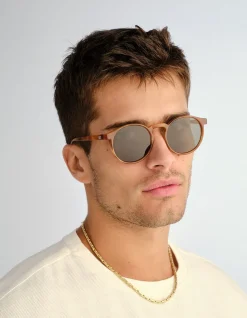 TEEN SPIRIT DEUX TORT ROUND GREEN TINT SUNGLASSES
