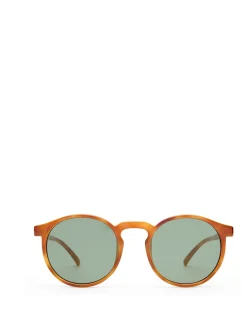 TEEN SPIRIT DEUX TORT ROUND GREEN TINT SUNGLASSES