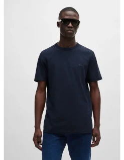 Tegood Regular Fit Crew Neck T-shirt Dark Blue