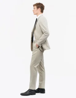 Tenutas Wool/Elastine Trouser Flat Front
