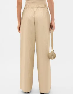 TEXTURED WIDE LEG PANT