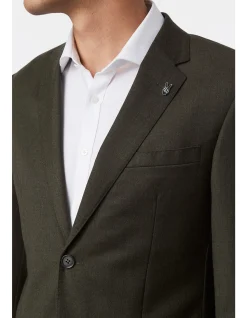 TEXTURED WOOL SUIT JACKET