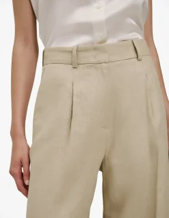 Textured Wide Leg Pant