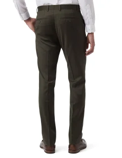 TEXTURED WOOL SUIT TROUSER