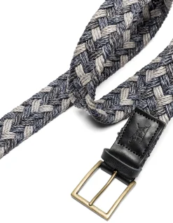 Thames Weave Belt - Denim Multi